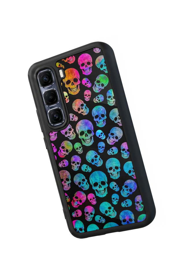 Infinix Hot 60 Pro Plus Uyumlu KuruKafa Tasarımlı Glossy Premium Kılıf