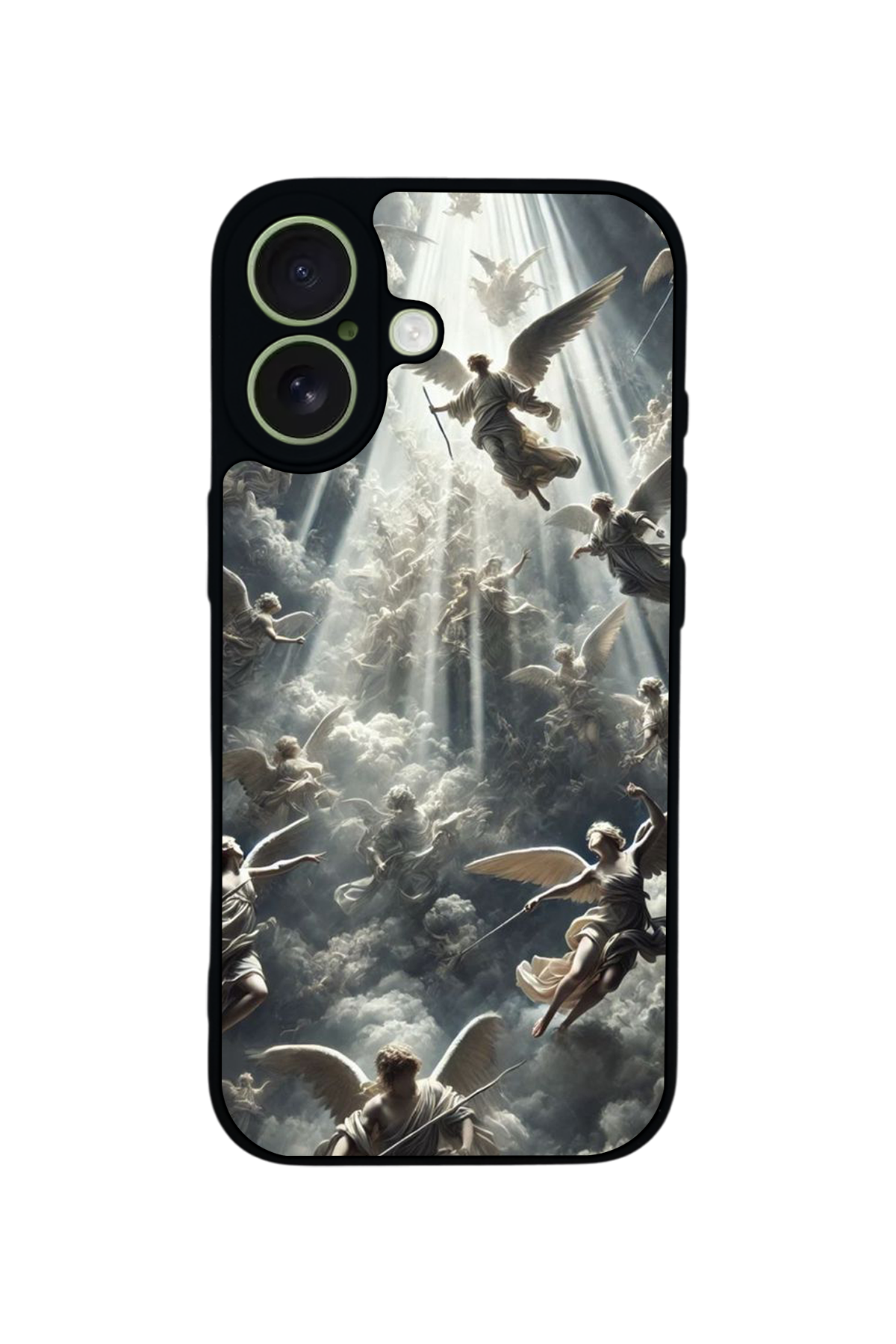 iPhone 17 Uyumlu Melek Tasarımlı Glossy Premium Kılıf