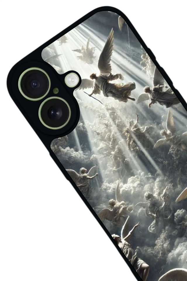 iPhone 17 Uyumlu Melek Tasarımlı Glossy Premium Kılıf