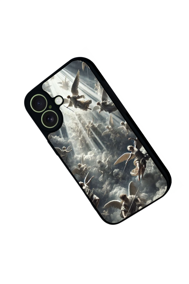 iPhone 17 Uyumlu Melek Tasarımlı Glossy Premium Kılıf