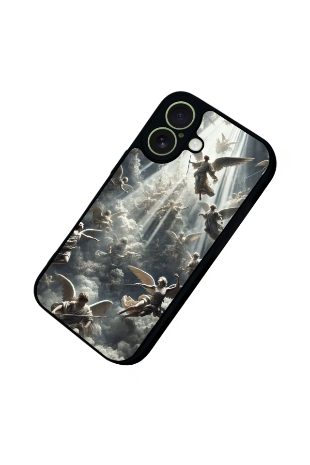 iPhone 17 Uyumlu Melek Tasarımlı Glossy Premium Kılıf