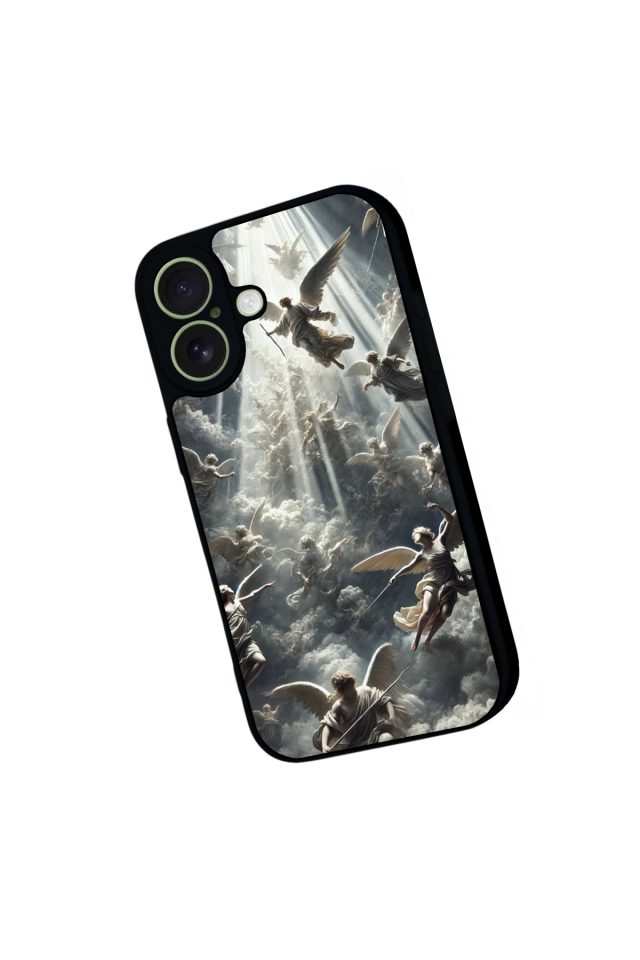 iPhone 17 Uyumlu Melek Tasarımlı Glossy Premium Kılıf