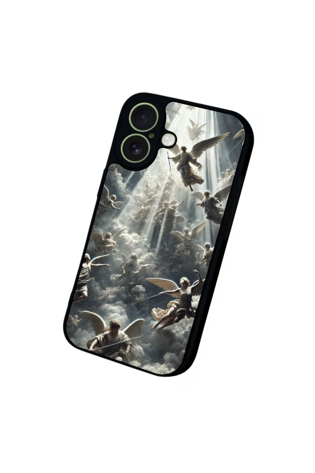 iPhone 17 Uyumlu Melek Tasarımlı Glossy Premium Kılıf