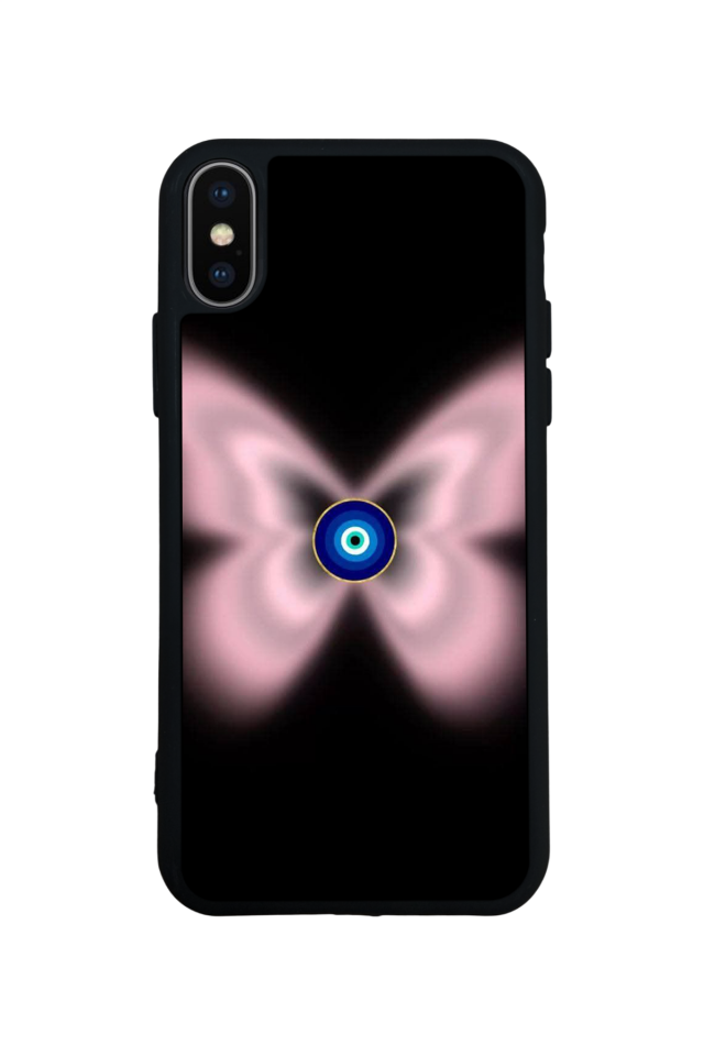 iPhone X/ XS Uyumlu Nazar Tasarımlı Glossy Premium Kılıf