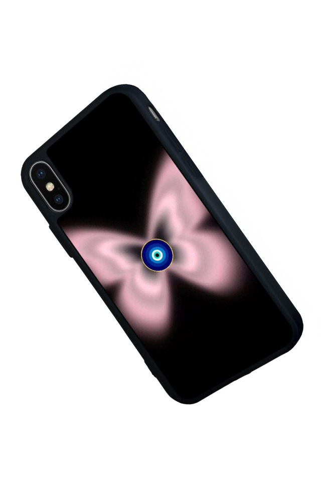 iPhone X/ XS Uyumlu Nazar Tasarımlı Glossy Premium Kılıf