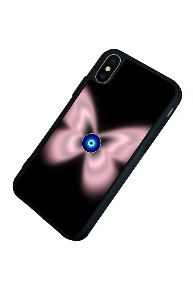 iPhone X/ XS Uyumlu Nazar Tasarımlı Glossy Premium Kılıf