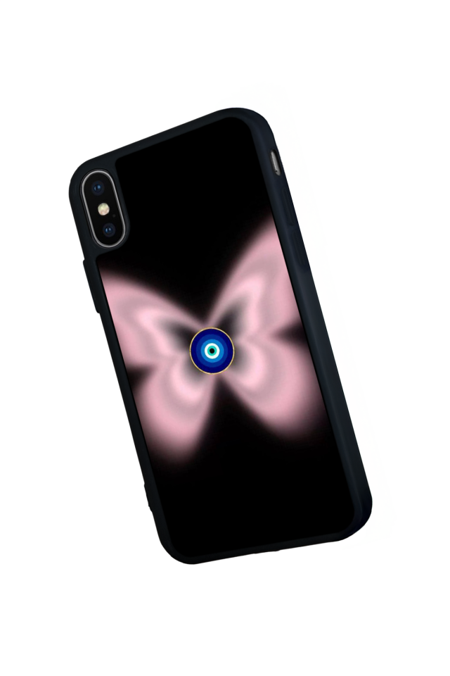 iPhone X/ XS Uyumlu Nazar Tasarımlı Glossy Premium Kılıf