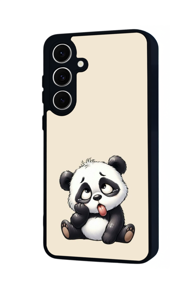 Samsung Galaxy S24 FE Uyumlu Panda Tasarımlı Glossy Premium Kılıf