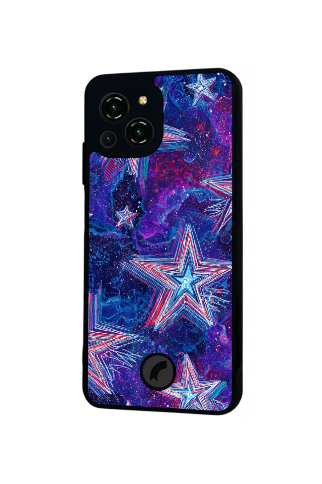Reeder S23 Pro Max Uyumlu Retro Yildizlar Tasarımlı Glossy Premium Kılıf