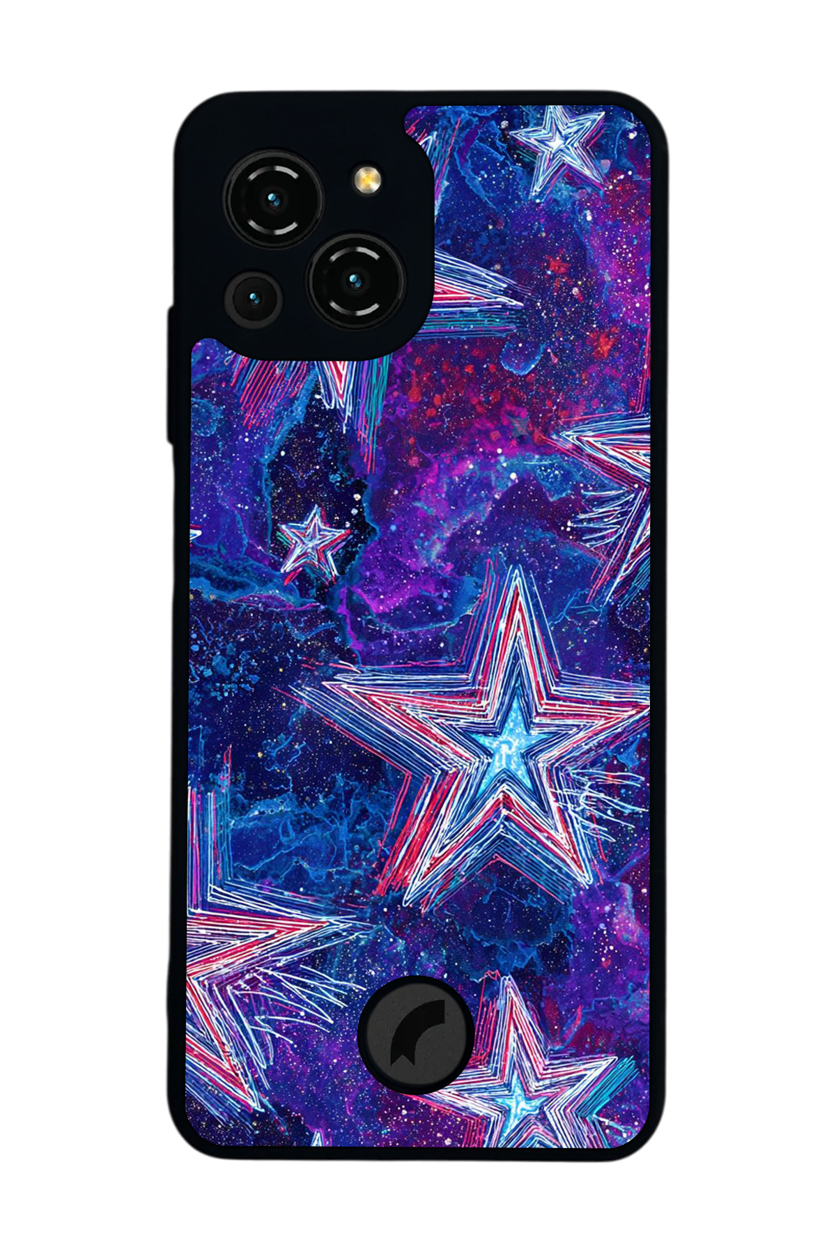 Reeder S23 Pro Max Uyumlu Retro Yildizlar Tasarımlı Glossy Premium Kılıf