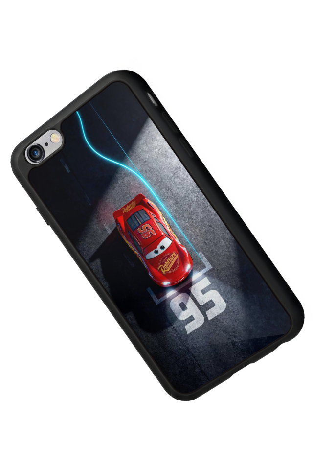 iPhone 6s Plus Uyumlu Şimsek McQueen Tasarımlı Glossy Premium Kılıf
