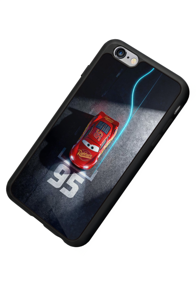 iPhone 6s Plus Uyumlu Şimsek McQueen Tasarımlı Glossy Premium Kılıf