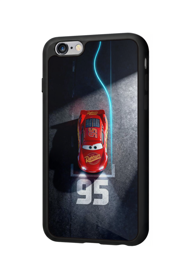 iPhone 6s Plus Uyumlu Şimsek McQueen Tasarımlı Glossy Premium Kılıf