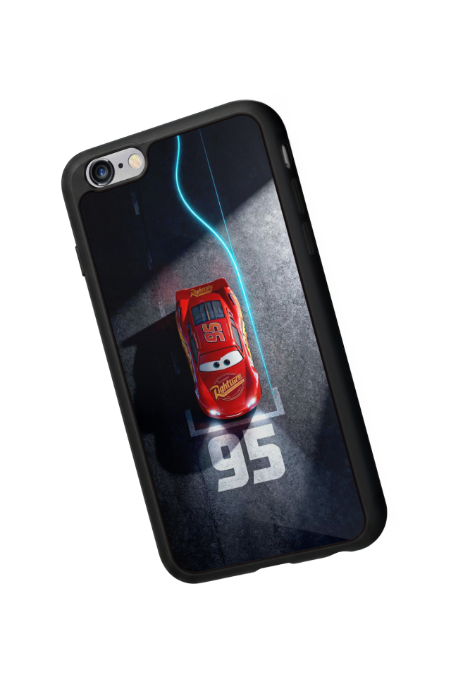 iPhone 6s Plus Uyumlu Şimsek McQueen Tasarımlı Glossy Premium Kılıf
