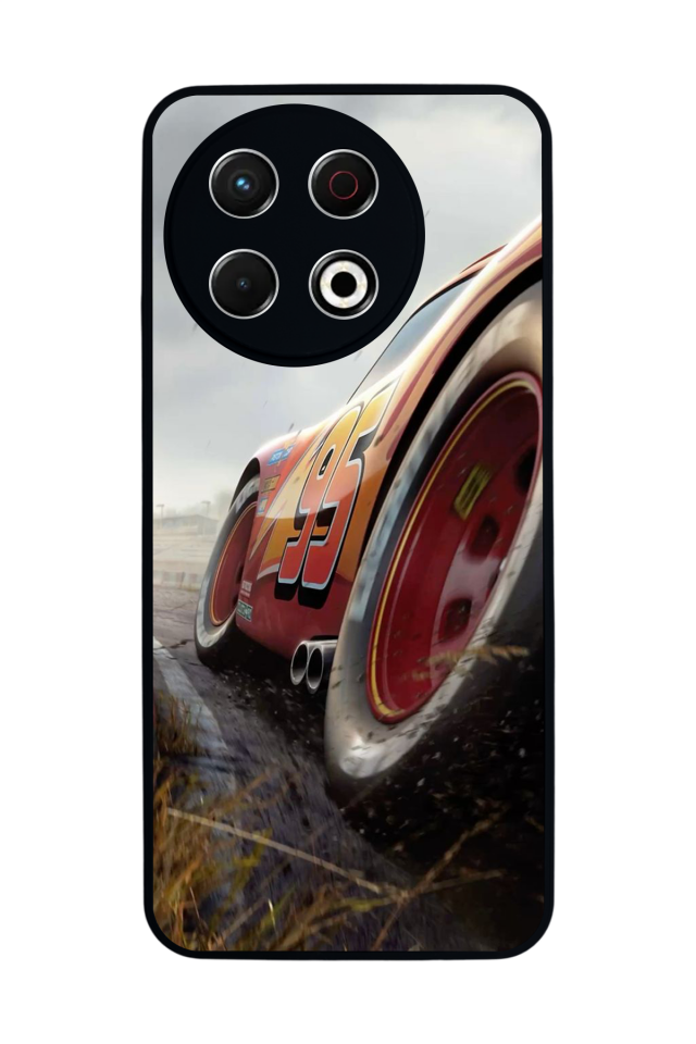 Tecno Spark 30 Pro Uyumlu Şimsek McQueen Tasarımlı Glossy Premium Kılıf