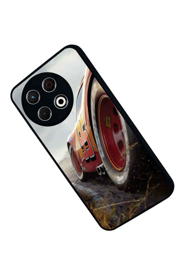 Tecno Spark 30 Pro Uyumlu Şimsek McQueen Tasarımlı Glossy Premium Kılıf