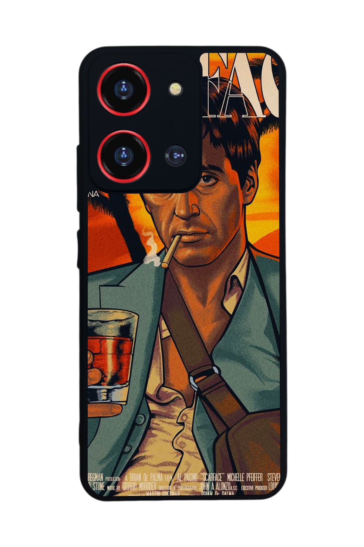 Reeder S19 Max Pro S 108MP Uyumlu Scarface Tasarımlı Glossy Premium Kılıf