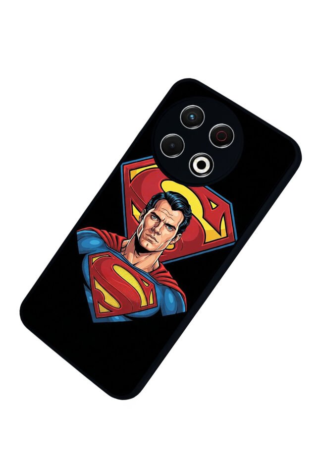 Tecno Spark 30 Pro Uyumlu Superman Tasarımlı Glossy Premium Kılıf
