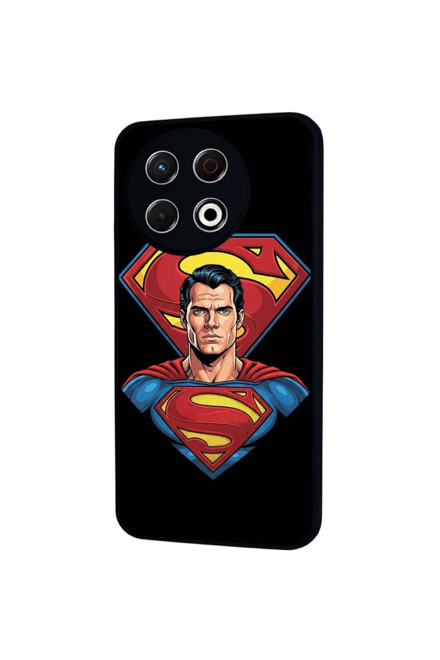 Tecno Spark 30 Pro Uyumlu Superman Tasarımlı Glossy Premium Kılıf