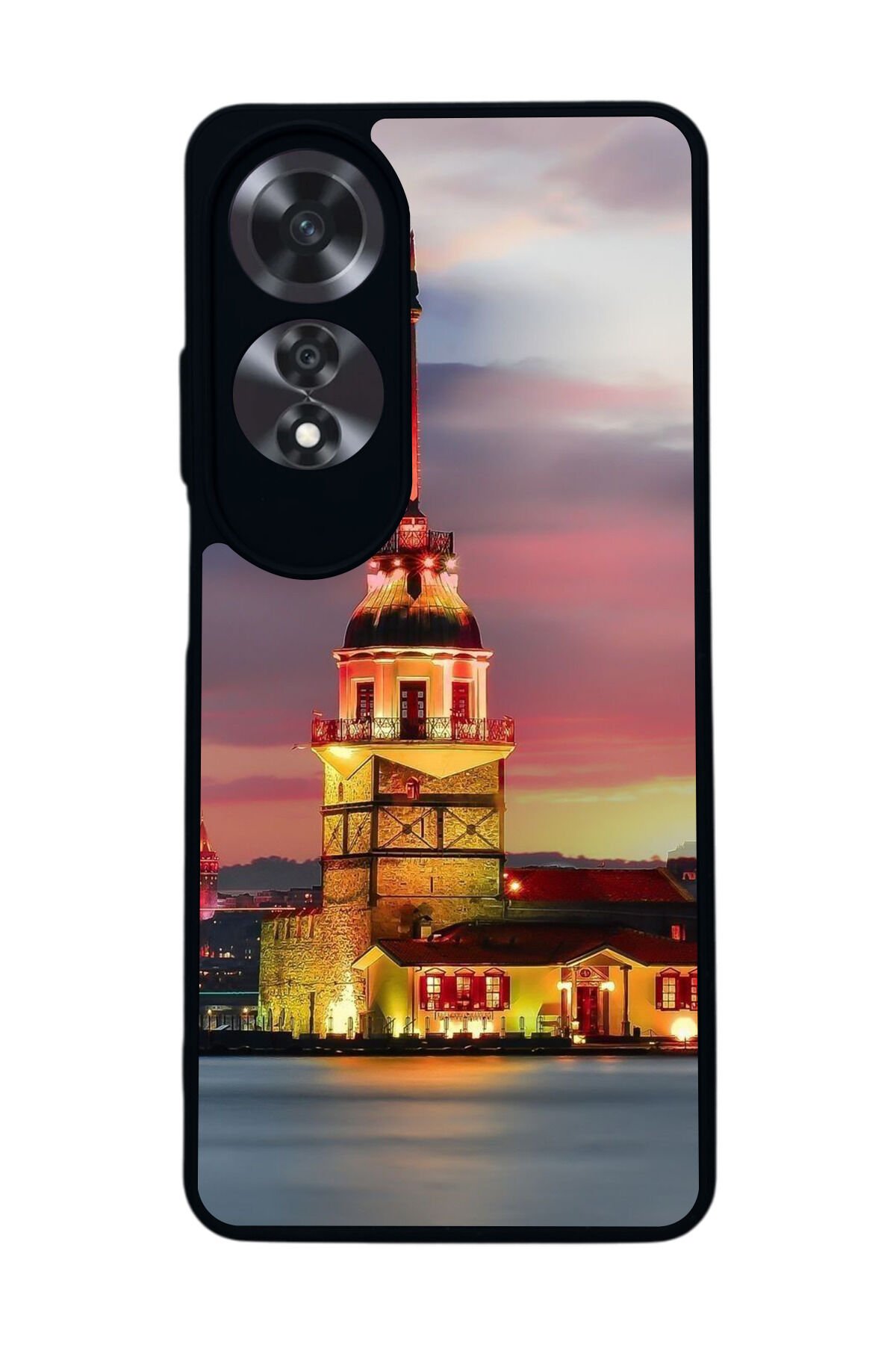 Oppo A60 Mat Siyah uyumlu Kılıf – Yumuşak Silikon, Koruyucu, Şok Emici Kapak