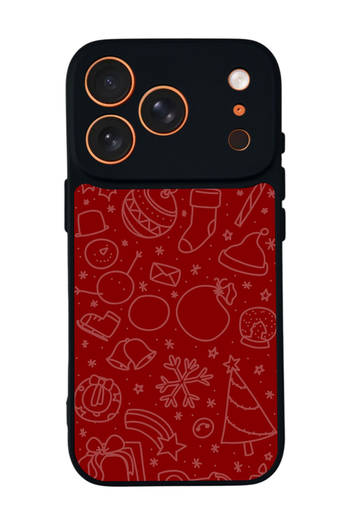 iPhone 17 Pro Uyumlu Yilbasi Christmas Tasarımlı Glossy Premium Kılıf