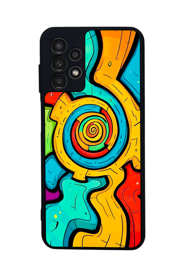 Samsung Galaxy A23 Uyumlu Abstract Tasarımlı Glossy Premium Kılıf