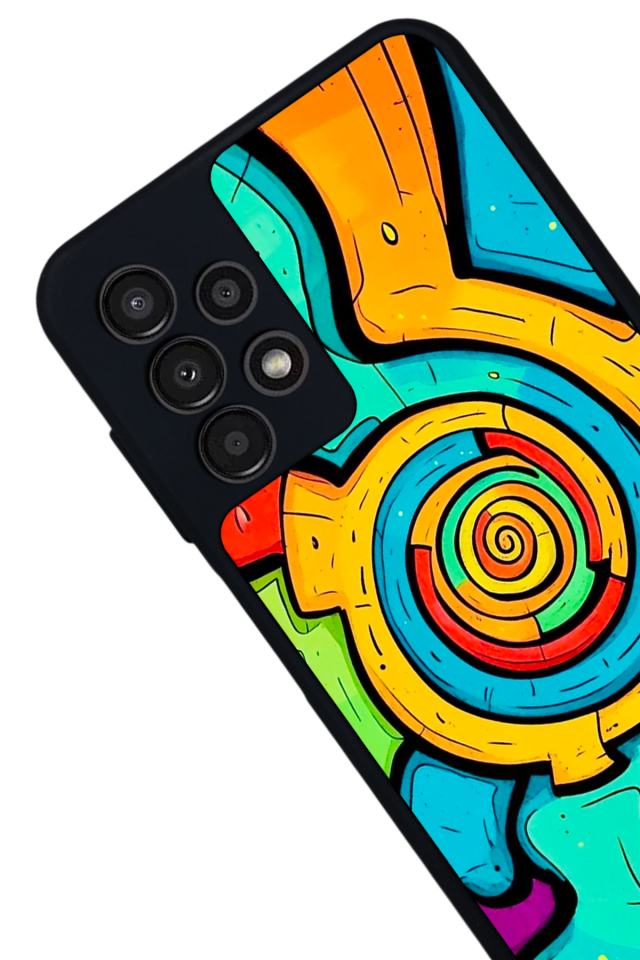 Samsung Galaxy A23 Uyumlu Abstract Tasarımlı Glossy Premium Kılıf