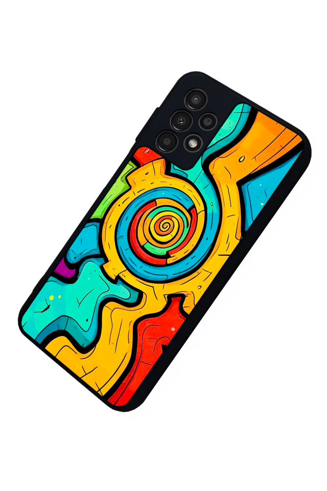 Samsung Galaxy A23 Uyumlu Abstract Tasarımlı Glossy Premium Kılıf