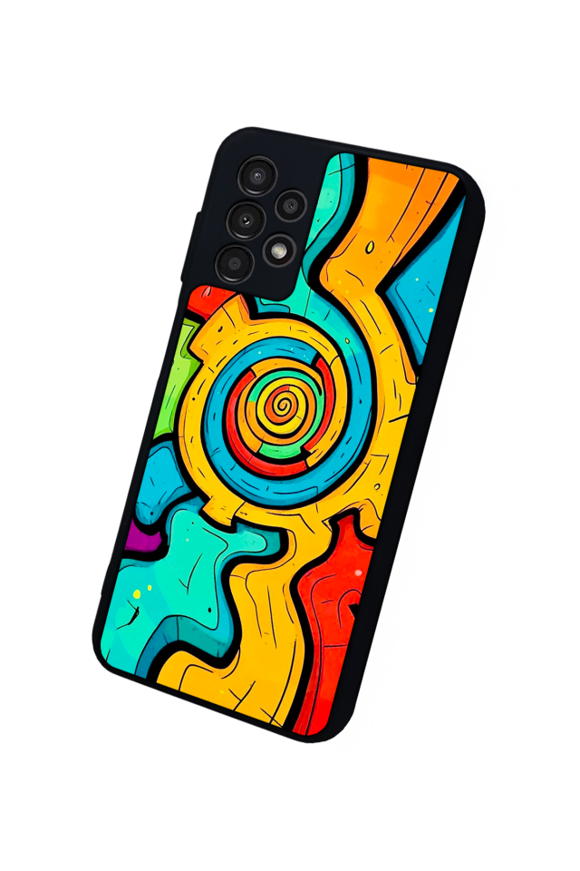 Samsung Galaxy A23 Uyumlu Abstract Tasarımlı Glossy Premium Kılıf