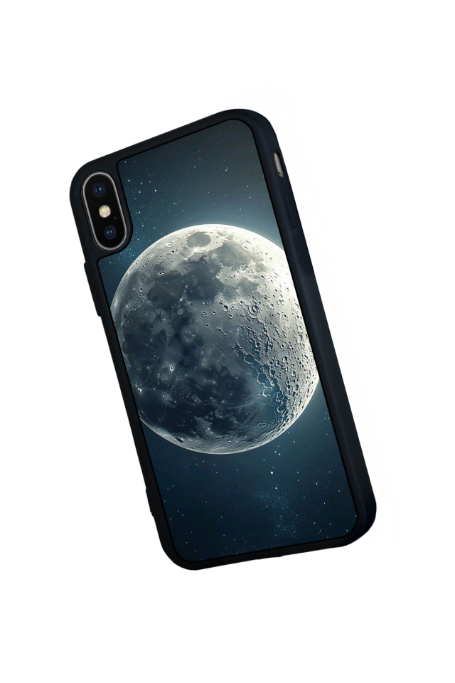 iPhone XS Max Uyumlu Ay Tasarımlı Glossy Premium Kılıf