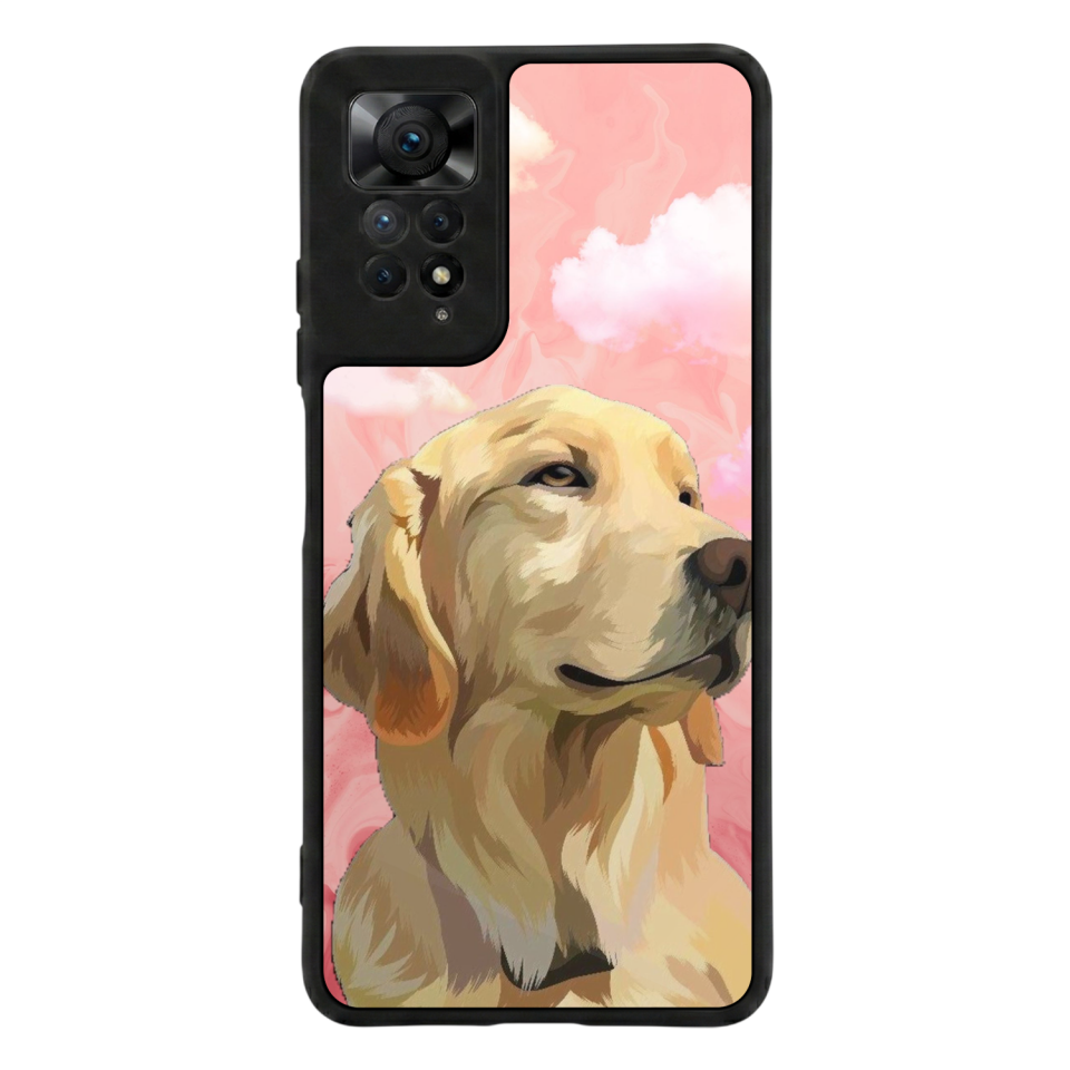 Xiaomi Redmi Note 11 Pro Uyumlu Golden Kopek Tasarımlı Glossy Premium Kılıf