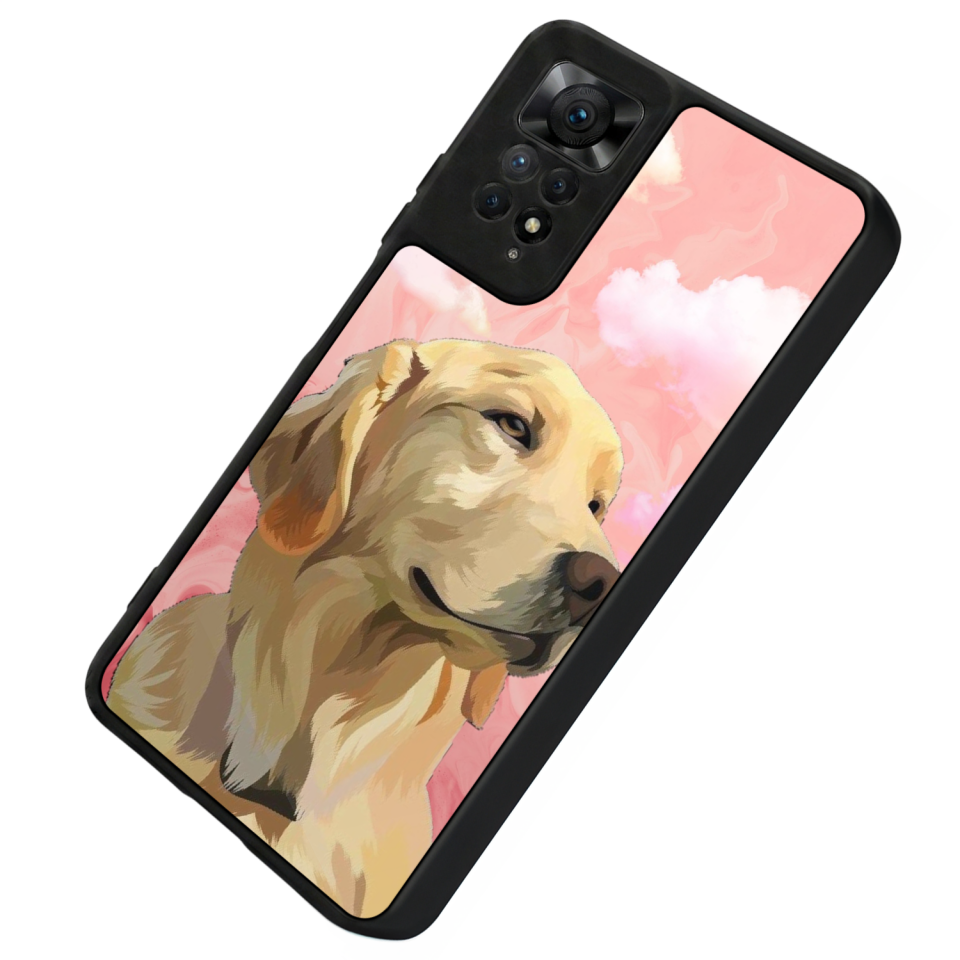 Xiaomi Redmi Note 11 Pro Uyumlu Golden Kopek Tasarımlı Glossy Premium Kılıf
