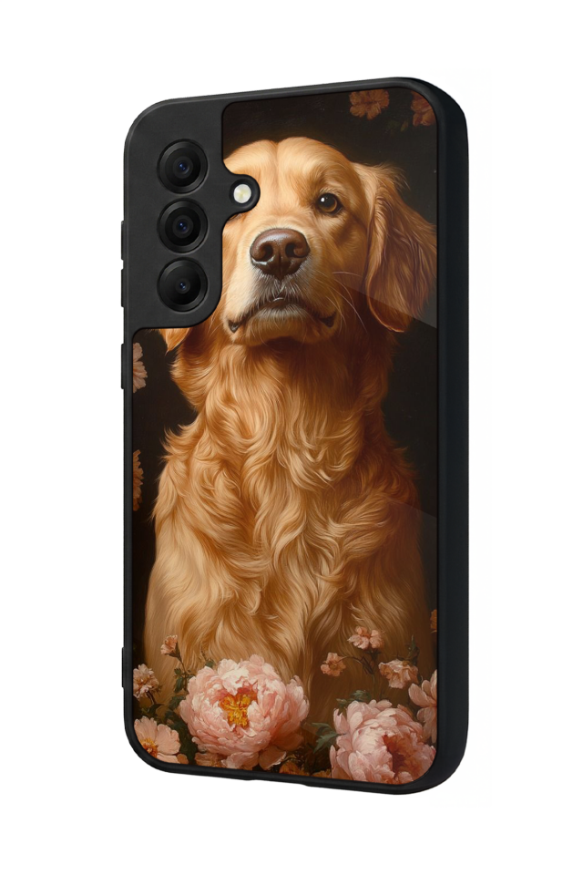 Samsung Galaxy A17 Uyumlu Golden Kopek Tasarımlı Glossy Premium Kılıf