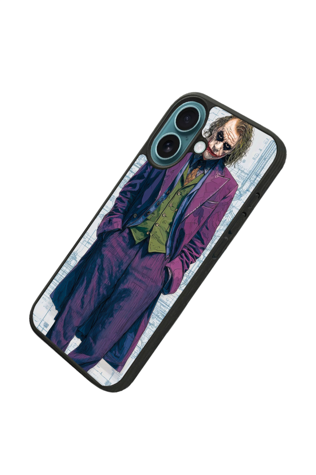 iPhone 16 Plus Uyumlu Joker Tasarımlı Glossy Premium Kılıf