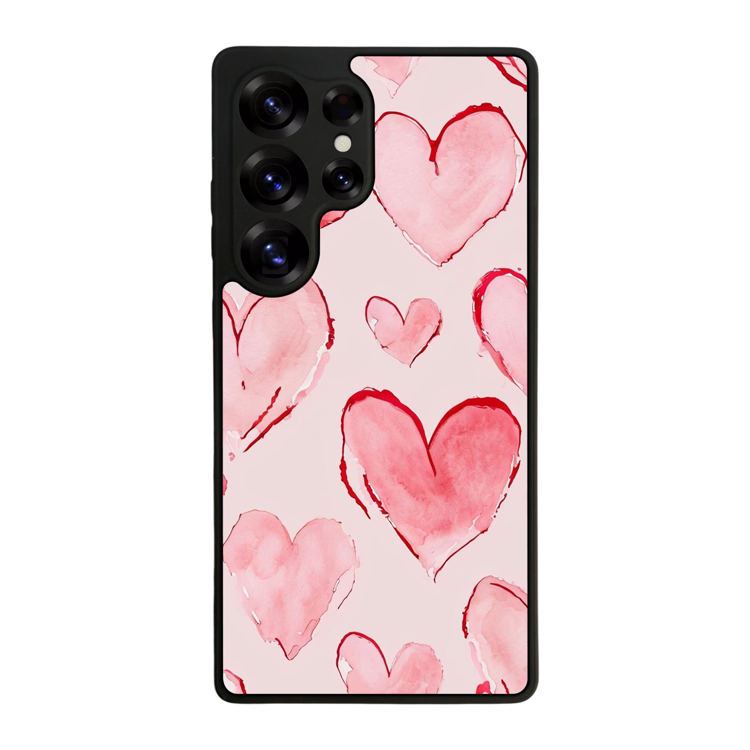Samsung Galaxy S25 Ultra Uyumlu Kalp Love Tasarımlı Glossy Premium Kılıf