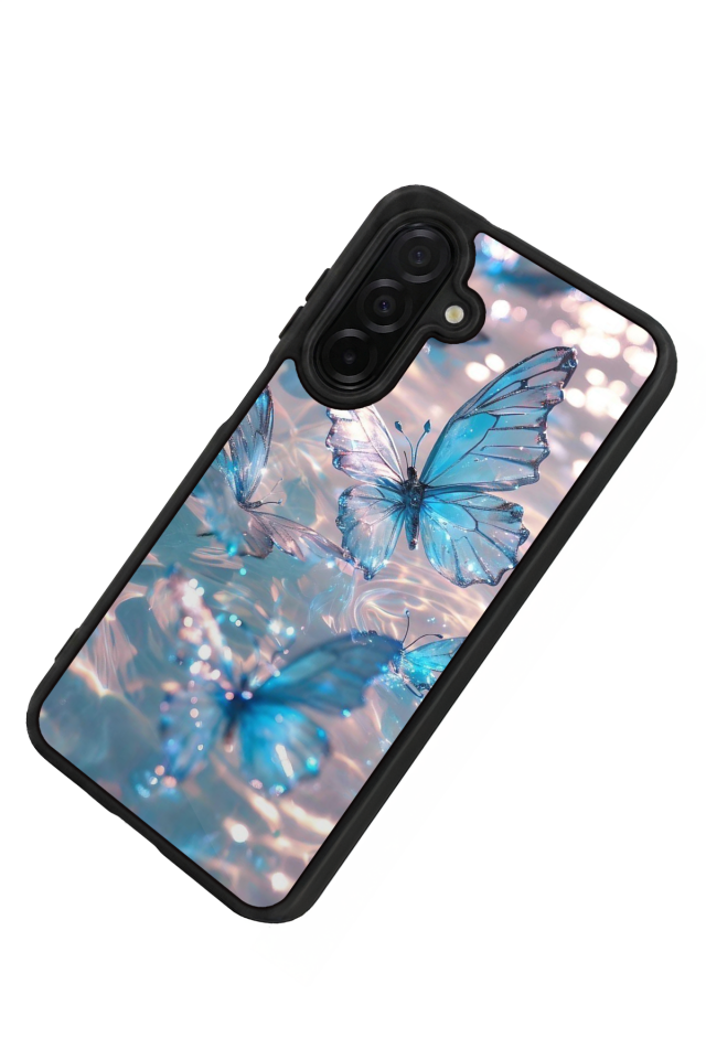Samsung Galaxy A56 Uyumlu Kelebek Tasarımlı Glossy Premium Kılıf