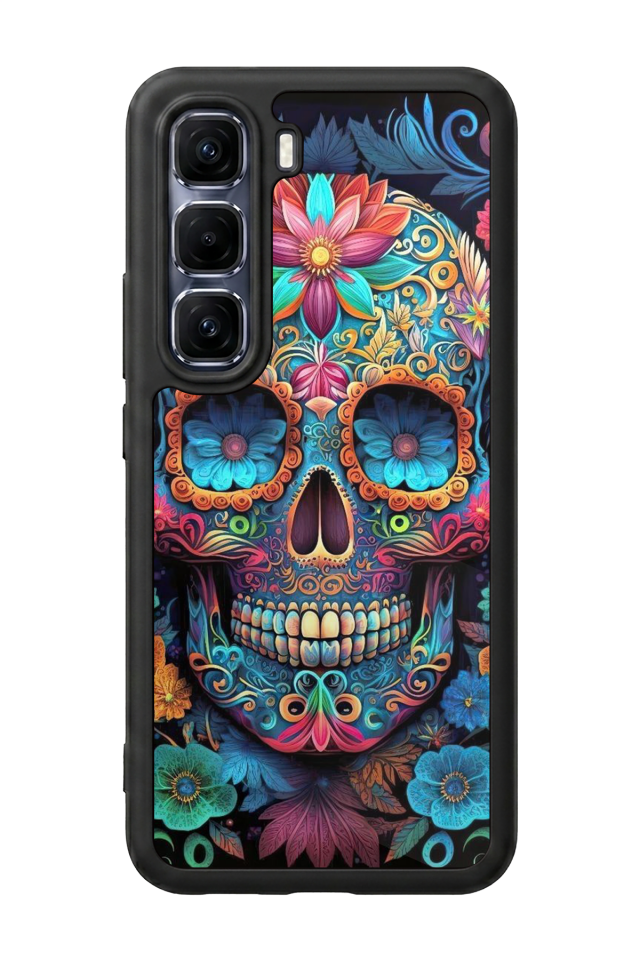 Infinix Hot 60 Pro Plus Uyumlu KuruKafa Tasarımlı Glossy Premium Kılıf