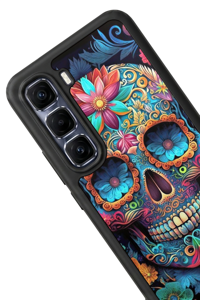 Infinix Hot 60 Pro Plus Uyumlu KuruKafa Tasarımlı Glossy Premium Kılıf