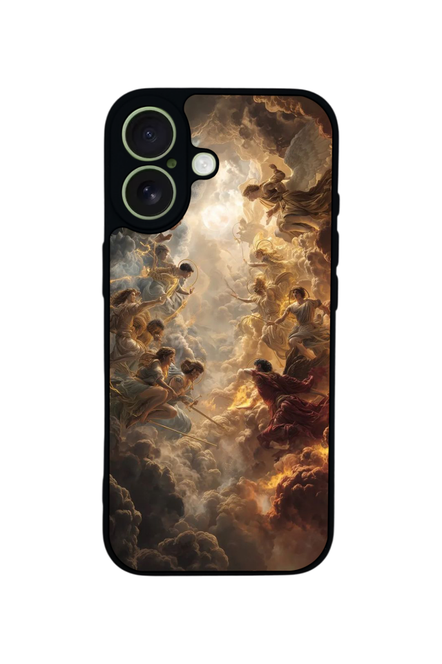 iPhone 17 Uyumlu Melek Tasarımlı Glossy Premium Kılıf