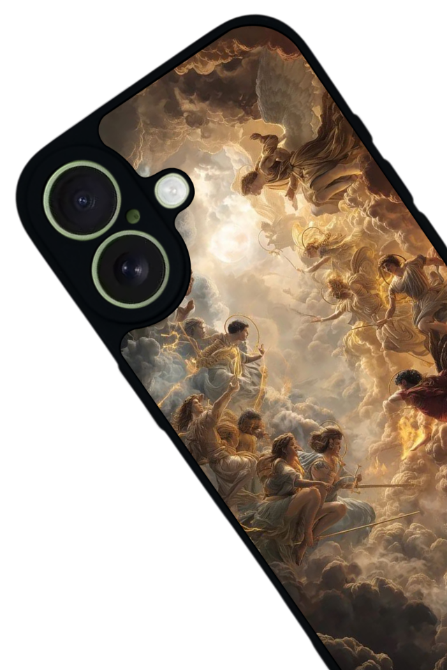 iPhone 17 Uyumlu Melek Tasarımlı Glossy Premium Kılıf