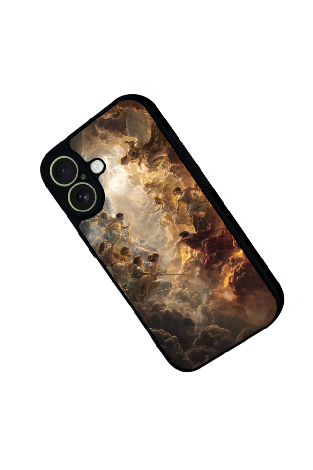 iPhone 17 Uyumlu Melek Tasarımlı Glossy Premium Kılıf