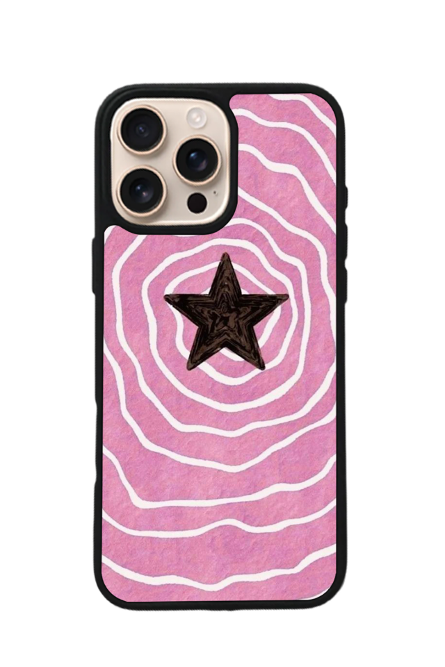iPhone 16 Pro Uyumlu Retro Yildizlar Tasarımlı Glossy Premium Kılıf