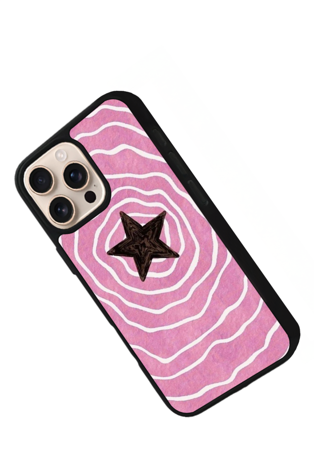 iPhone 16 Pro Uyumlu Retro Yildizlar Tasarımlı Glossy Premium Kılıf
