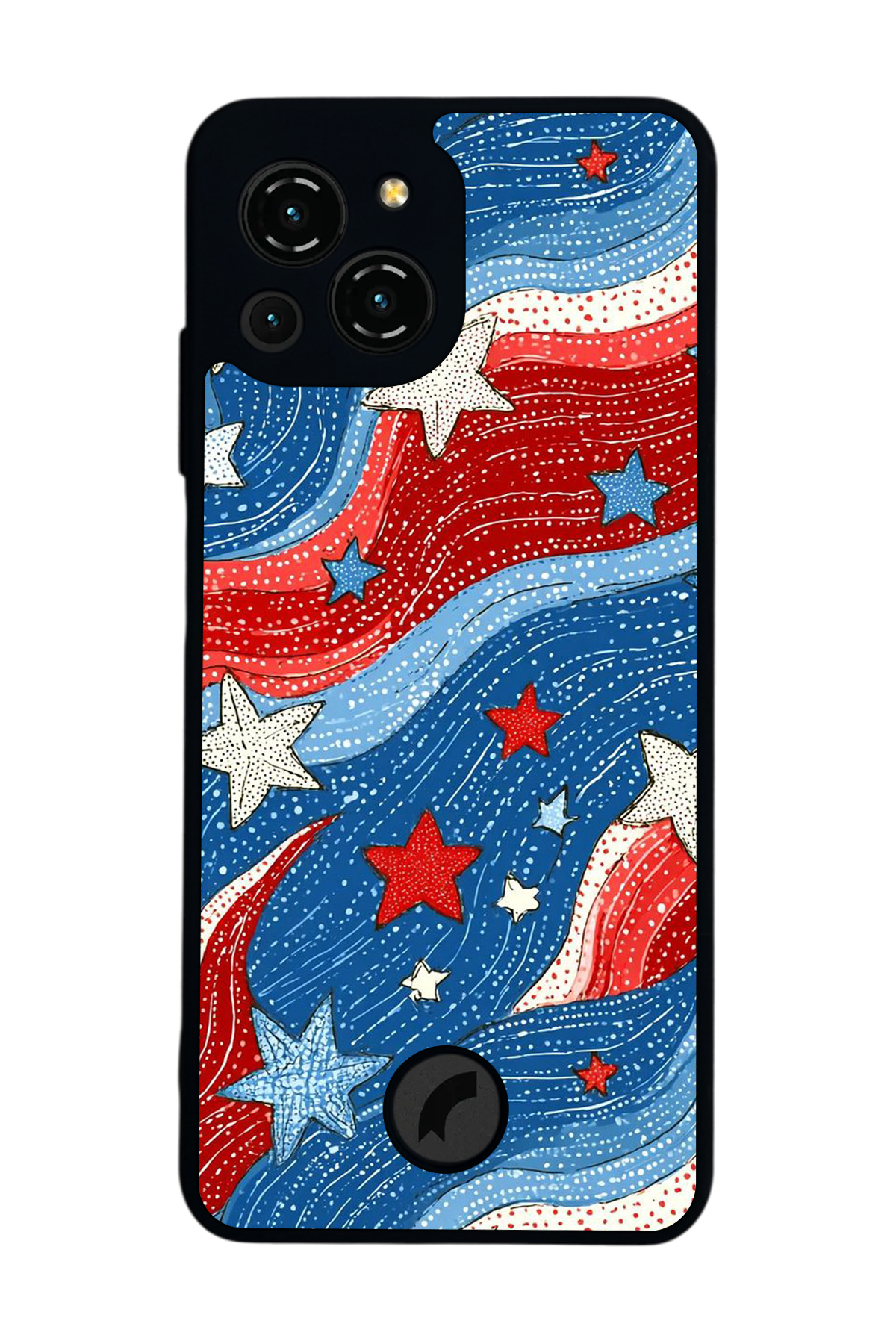 Reeder S23 Pro Max Uyumlu Retro Yildizlar Tasarımlı Glossy Premium Kılıf