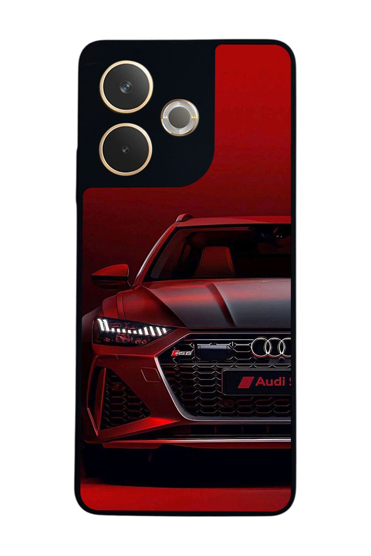 Oppo A5 Pro Uyumlu Audi Tasarımlı Glossy Premium Kılıf