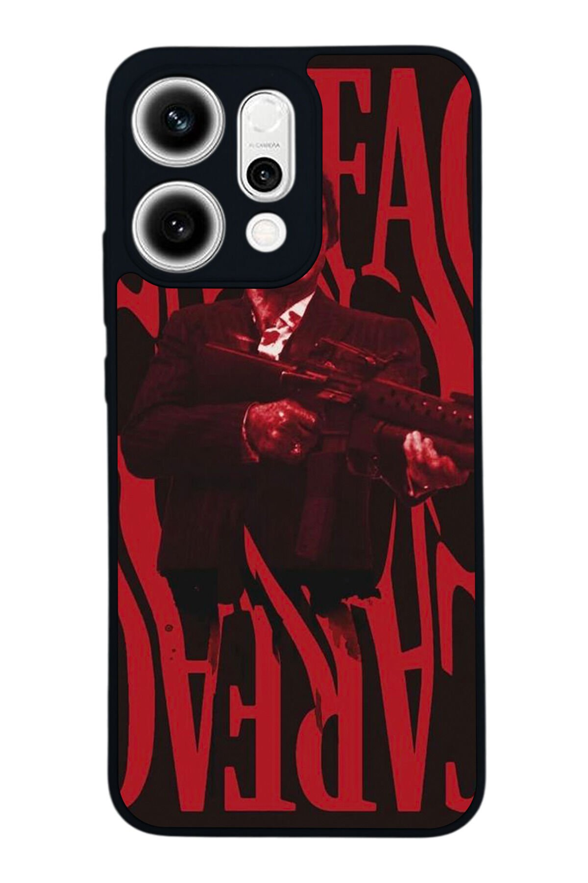 Oppo Reno 14 Uyumlu Scarface Tasarımlı Glossy Premium Kılıf