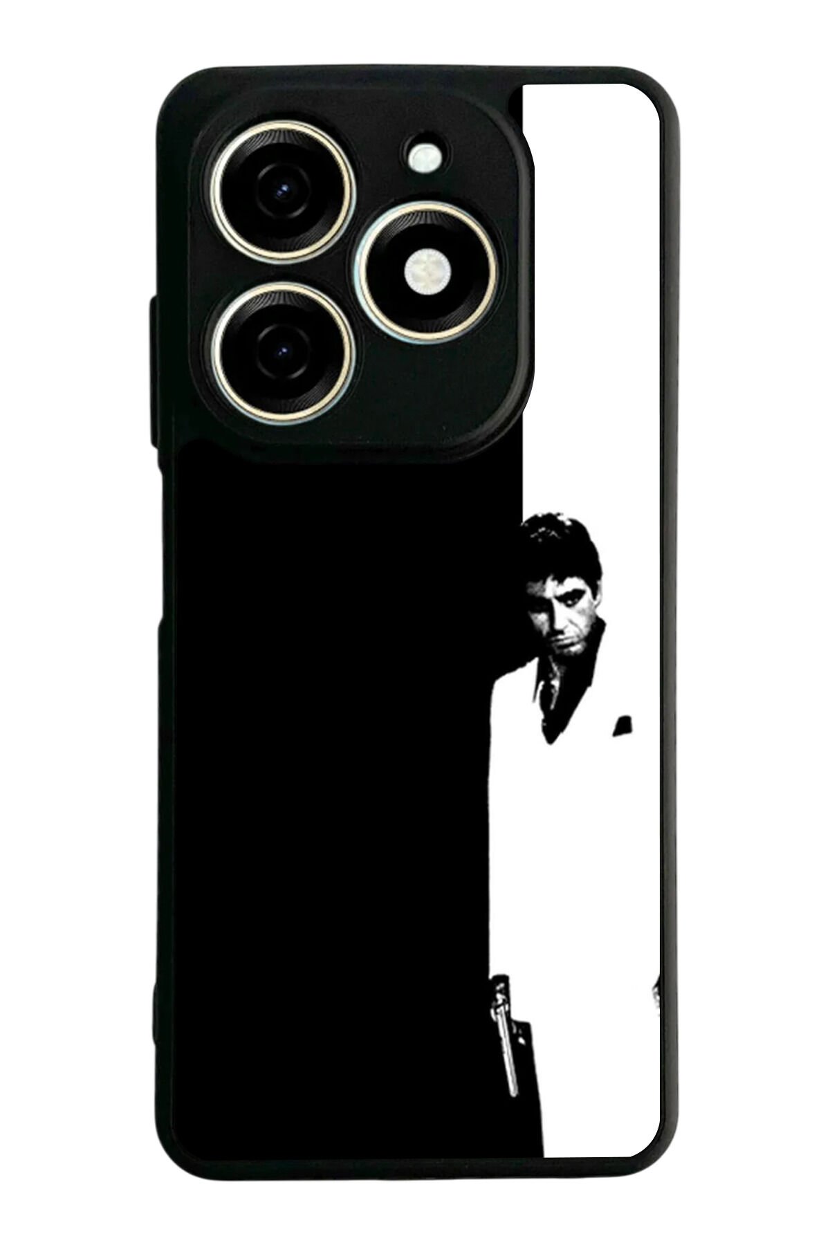 Infınıx Smart 8 Pro Uyumlu Scarface Tasarımlı Glossy Premium Kılıf