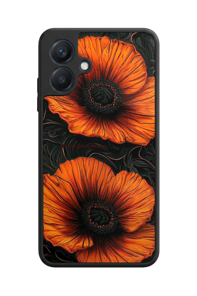 Samsung Galaxy A07 Uyumlu Botanik Tasarımlı Glossy Premium Kılıf