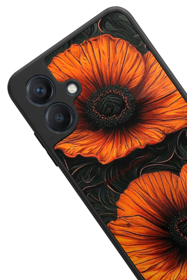 Samsung Galaxy A07 Uyumlu Botanik Tasarımlı Glossy Premium Kılıf