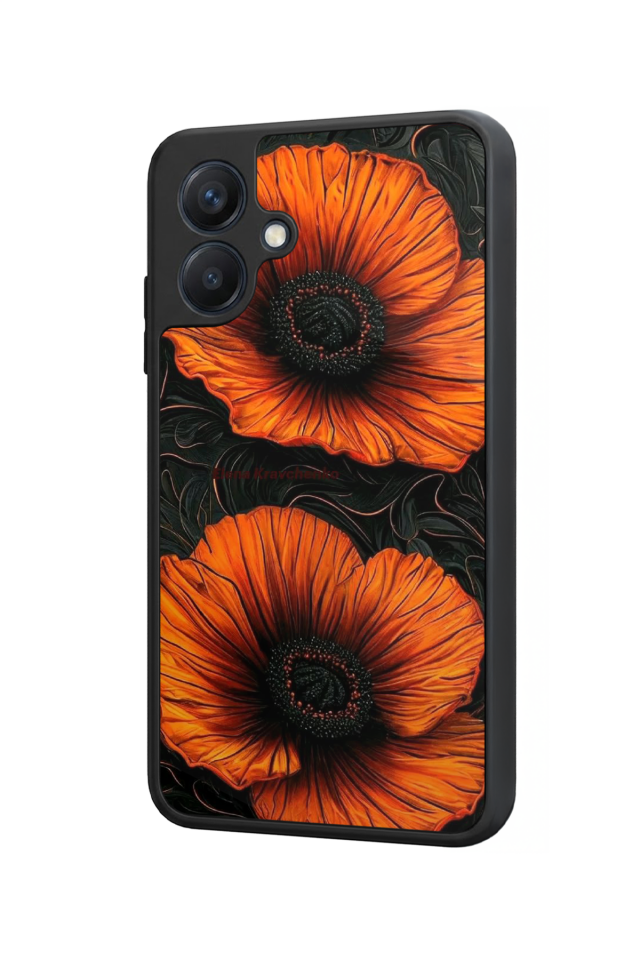Samsung Galaxy A07 Uyumlu Botanik Tasarımlı Glossy Premium Kılıf